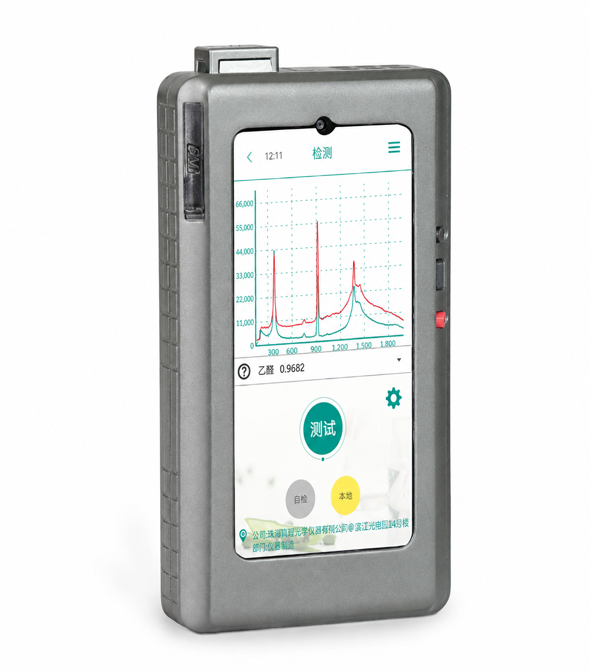 Handheld Raman spectrometer